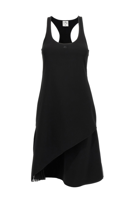 'Infinty Pleats A-Line' dress Black 'Infinty Pleats A-Line' dress Black