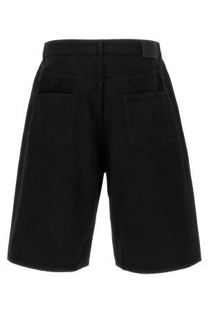 Хлопковые шорты-бермуды Черный SAINT LAURENT 816344Y34QA1376 Хлопковые шорты-бермуды Черный SAINT LAURENT 816344Y34QA1376