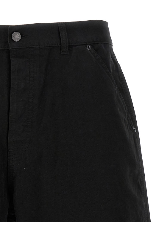 Бавовняні шорти-бермуди Чорний SAINT LAURENT 816344Y34QA1376 Бавовняні шорти-бермуди Чорний SAINT LAURENT 816344Y34QA1376