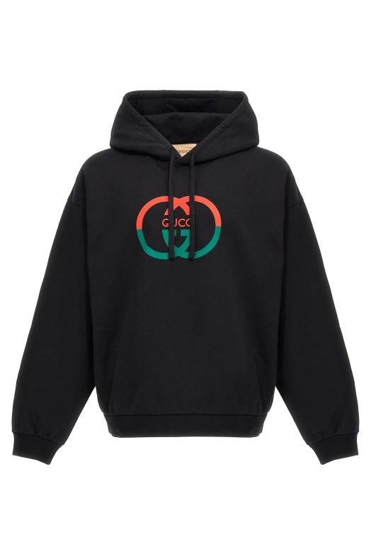 Худі з логотипом Чорний GUCCI 721427XJF5T1868