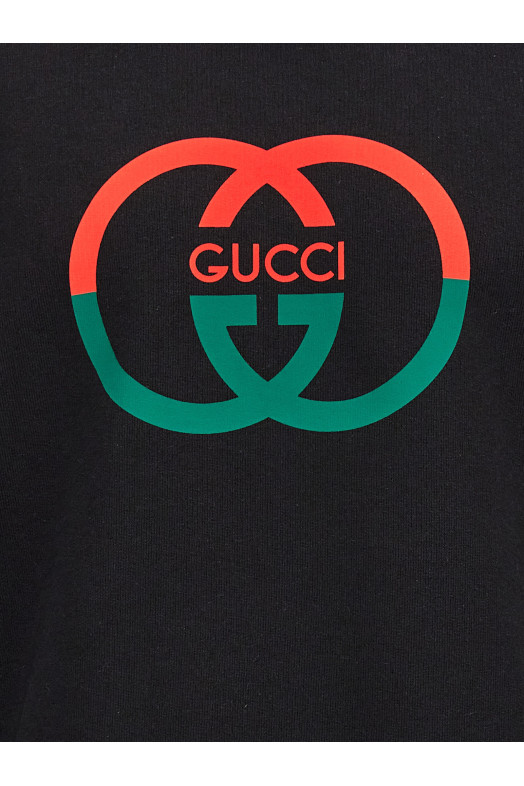 Худі з логотипом Чорний GUCCI 721427XJF5T1868