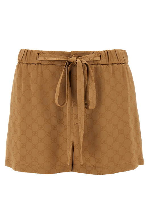 Атласные шорты GG Brown GUCCI 814743ZAQKJ2031 Атласные шорты GG Brown GUCCI 814743ZAQKJ2031