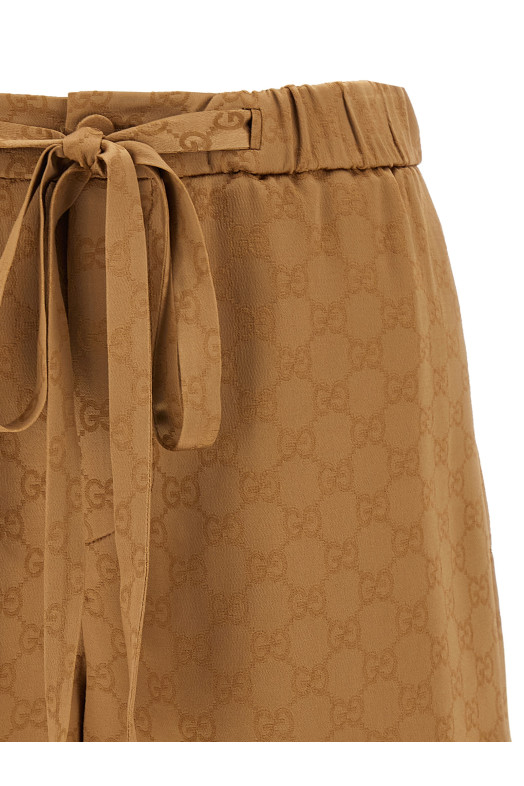 Атласные шорты GG Brown GUCCI 814743ZAQKJ2031 Атласные шорты GG Brown GUCCI 814743ZAQKJ2031