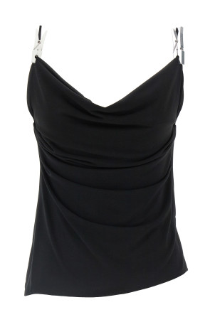'Draped Washing Clip Gala' top Black 'Draped Washing Clip Gala' top Black