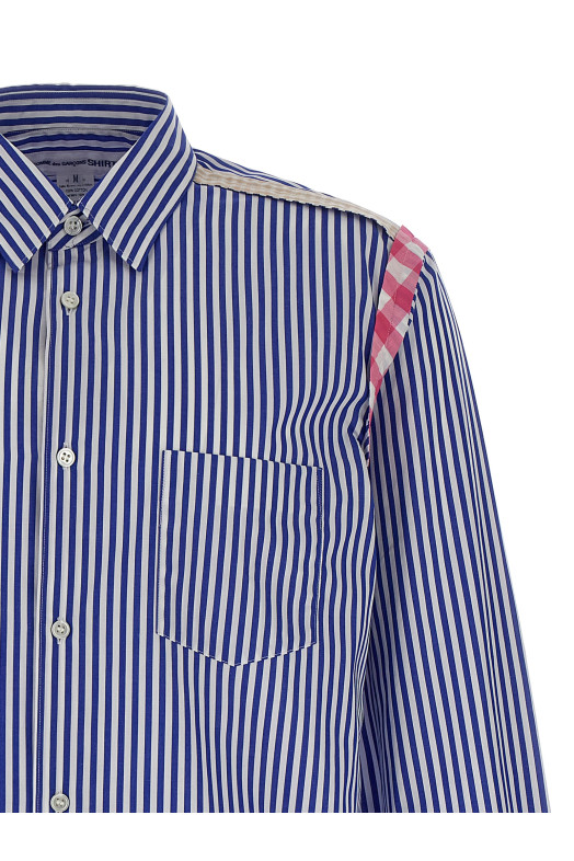 Смугаста сорочка Синя COMME DES GARCONS SHIRT FOB020S251