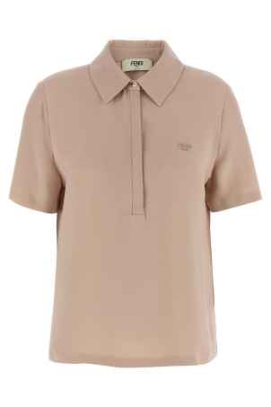 Silk polo shirt Pink Silk polo shirt Pink