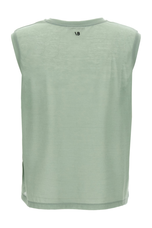 Топ с вышивкой логотипа Зеленый VICTORIA BECKHAM 1125JTS006164AWASABI