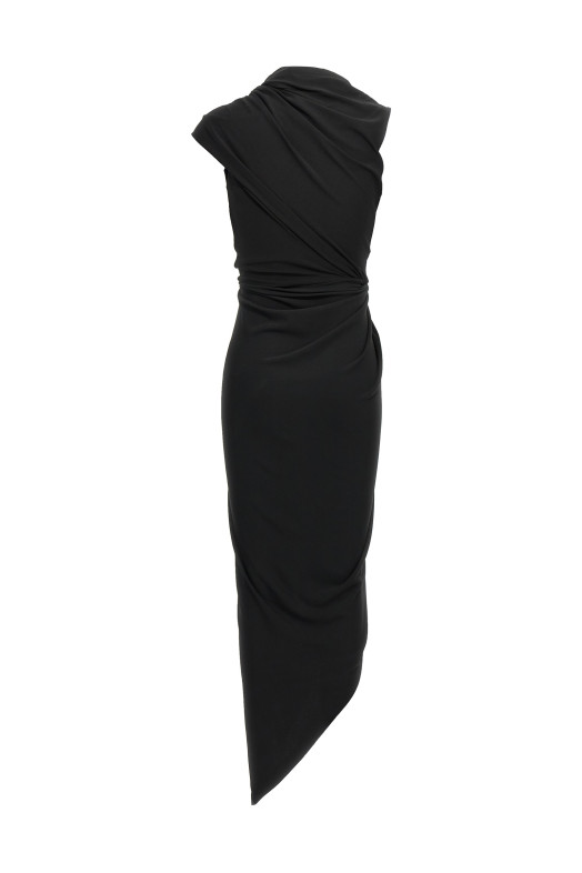 Draped dress Black