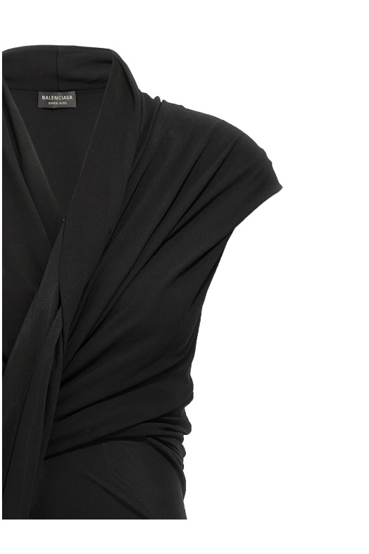 Draped dress Black