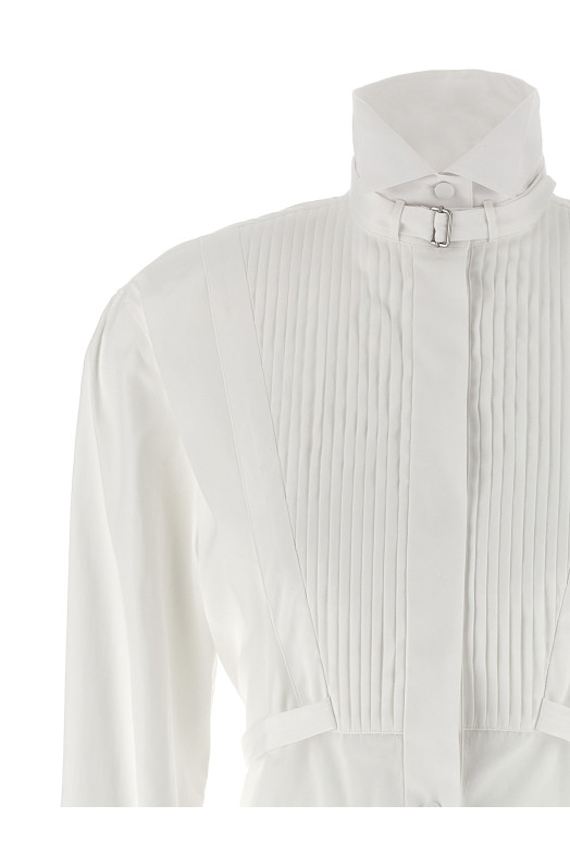 Tuxedo chemisier dress White Tuxedo chemisier dress White