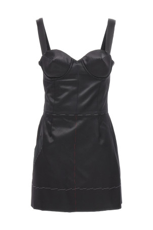 Сукня-корсет з контрастною строчкою, чорна MAISON MARGIELA (S29DA0002S44074900) Сукня-корсет з контрастною строчкою, чорна MAISON MARGIELA (S29DA0002S44074900)