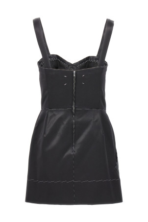 Сукня-корсет з контрастною строчкою, чорна MAISON MARGIELA (S29DA0002S44074900) Сукня-корсет з контрастною строчкою, чорна MAISON MARGIELA (S29DA0002S44074900)