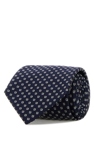 Embroidered silk tie SAINT LAURENT (8249433Y009)