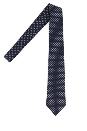 Embroidered silk tie SAINT LAURENT (8249433Y009)