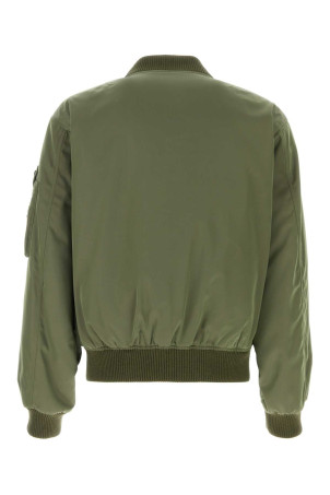 Olive green nylon bomber jacket PRADA (SGC824SOOO16HS)