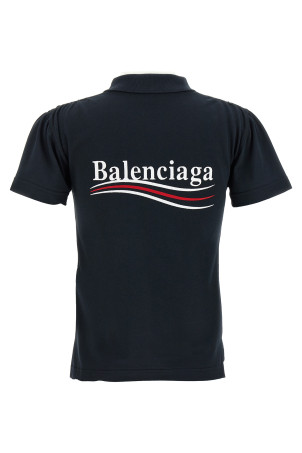 Сорочка поло з вишивкою логотипу Синя BALENCIAGA 833244TSVN98737 Сорочка поло з вишивкою логотипу Синя BALENCIAGA 833244TSVN98737