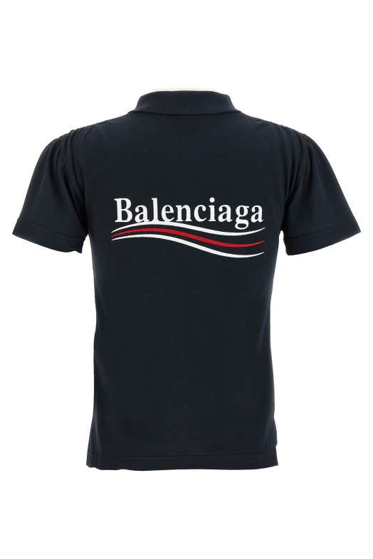 Сорочка поло з вишивкою логотипу Синя BALENCIAGA 833244TSVN98737 Сорочка поло з вишивкою логотипу Синя BALENCIAGA 833244TSVN98737