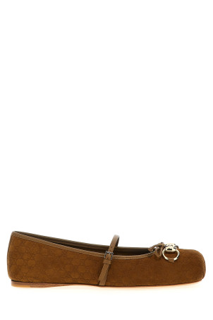 Балетки Horsebit коричневі GUCCI 814413AAEEN2808 Балетки Horsebit коричневі GUCCI 814413AAEEN2808