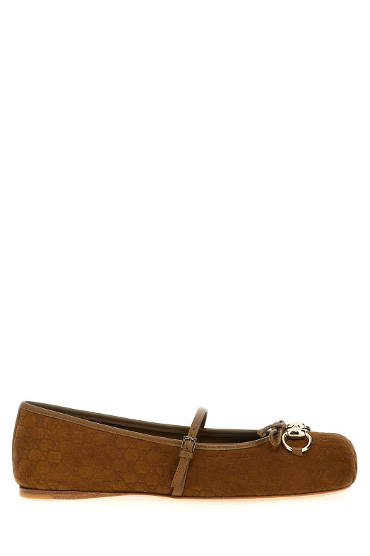 Балетки Horsebit коричневі GUCCI 814413AAEEN2808 Балетки Horsebit коричневі GUCCI 814413AAEEN2808