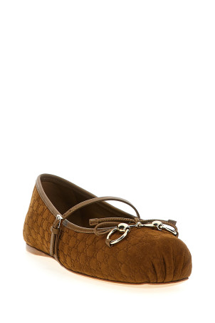 Балетки Horsebit коричневі GUCCI 814413AAEEN2808 Балетки Horsebit коричневі GUCCI 814413AAEEN2808