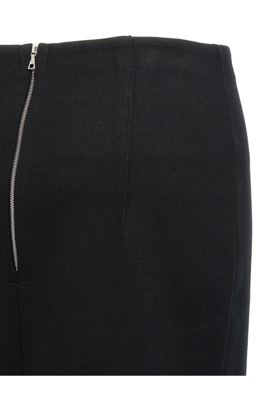 Спідниця з подвійним лицьовим в'язанням Чорна A25SS02WFBLACK Спідниця з подвійним лицьовим в'язанням Чорна A25SS02WFBLACK