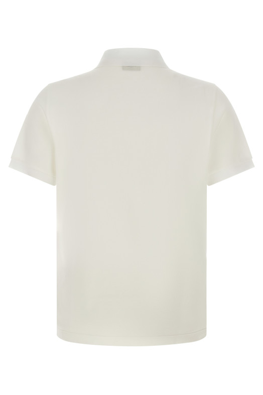 FF metallic logo polo shirt White