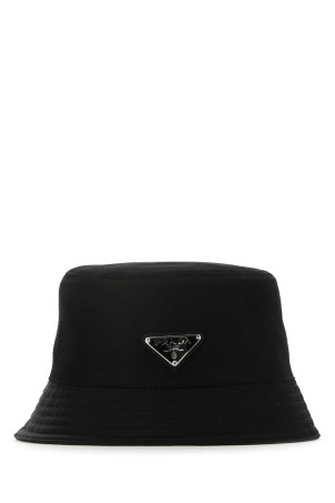 Черная нейлоновая шляпа Black PRADA (1HC1372DMI) Черная нейлоновая шляпа Black PRADA (1HC1372DMI)
