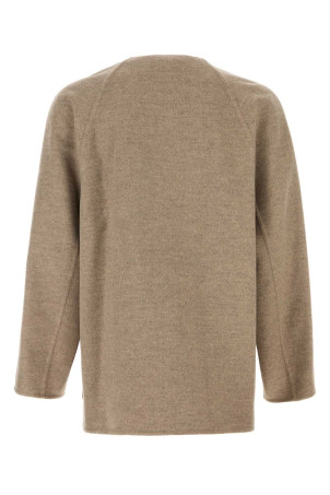 Кардиган из шерстяной смеси серого цвета Dove White BOTTEGA VENETA (829836V3OO0)