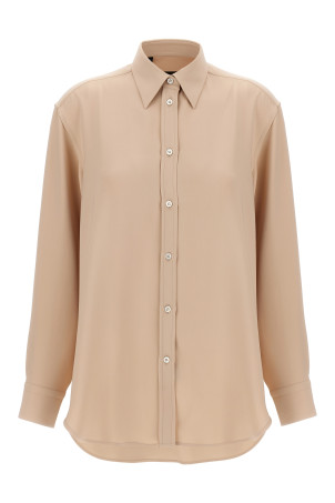 Шелковая рубашка из кади Розовый BRIONI SCFG0LPC4919700