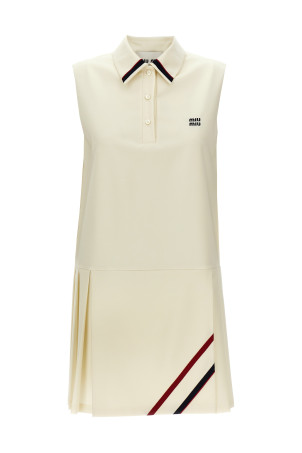 Mohair canvas dress White Mohair canvas dress White