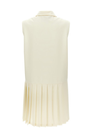 Mohair canvas dress White Mohair canvas dress White