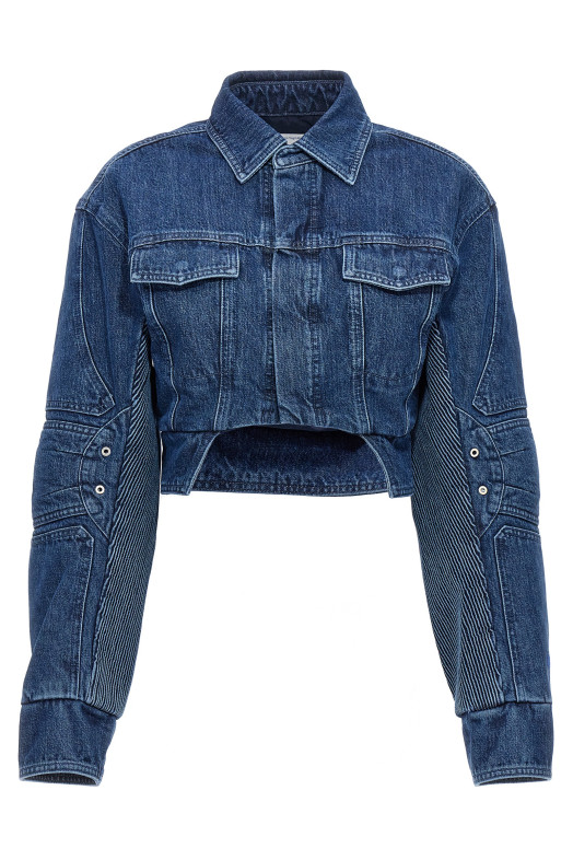 Джинсова куртка «Motorcycle» Синя OFF-WHITE (OWYE044S23DEN00145004500)
