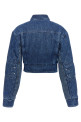 Motorcycle' denim jacket Blue
