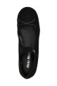 Балетки з логотипом Чорний MIU MIU 5F345EF005099F0002 Балетки з логотипом Чорний MIU MIU 5F345EF005099F0002