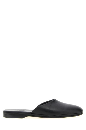 Кожаные сабо черного цвета BRIONI QTCW0LPC7251000 Кожаные сабо черного цвета BRIONI QTCW0LPC7251000