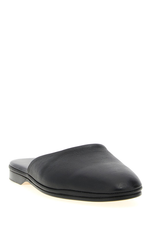 Leather sabots Black Leather sabots Black