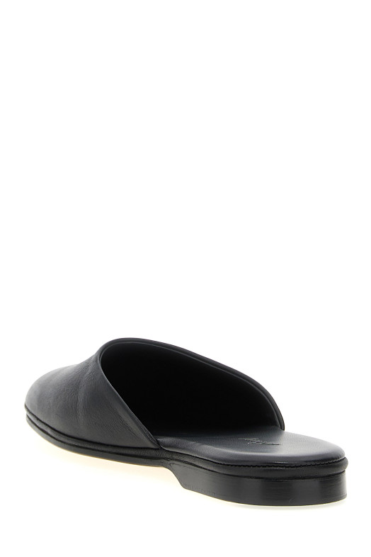 Leather sabots Black Leather sabots Black