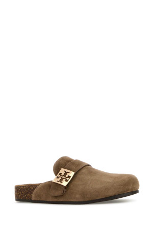 Beige suede Mellow slippers TORY BURCH (154446)