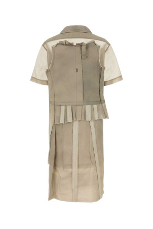 Cappuccino mesh shirt dress MAISON MARGIELA (S51DD0033MTJ020) Cappuccino mesh shirt dress MAISON MARGIELA (S51DD0033MTJ020)