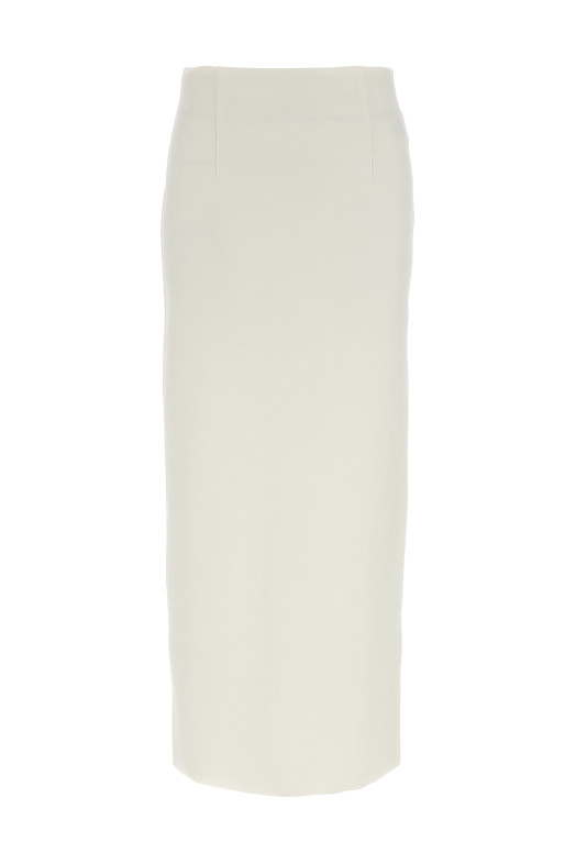 Double face knit skirt White Double face knit skirt White