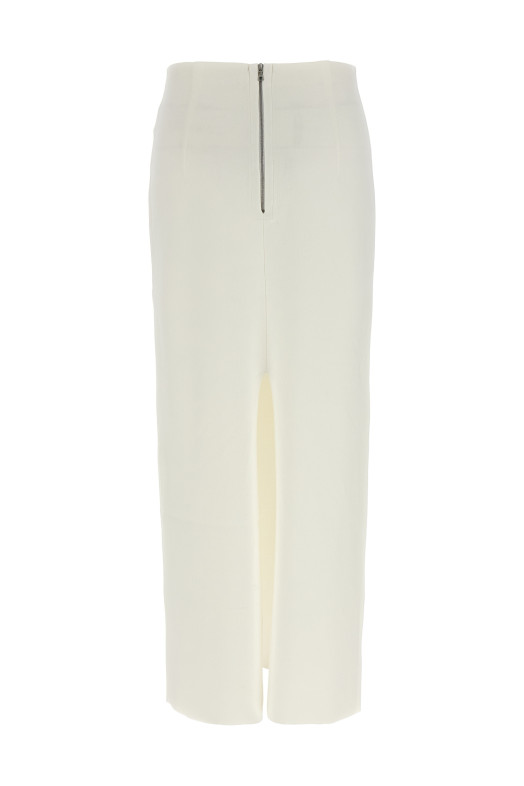 Double face knit skirt White Double face knit skirt White