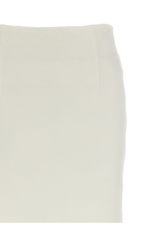Double face knit skirt White Double face knit skirt White