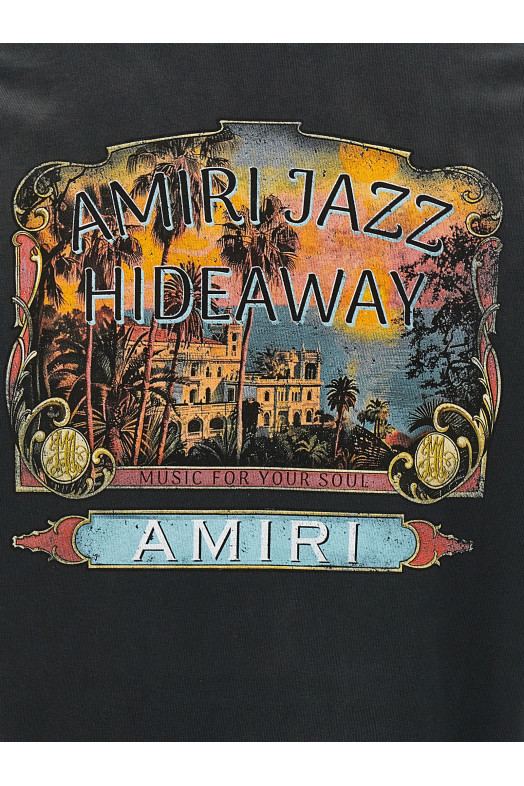 Футболка 'Amiri Jazz Hideaway' чорна AMJYTE1165BLACK Футболка 'Amiri Jazz Hideaway' чорна AMJYTE1165BLACK