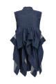 Ruffled denim dress Blue Ruffled denim dress Blue