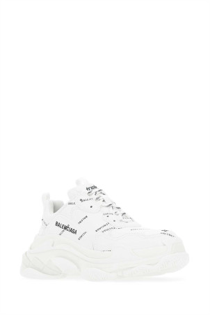 Білі кросівки Triple S із синтетичної шкіри BALENCIAGA (524039W2FA1) Білі кросівки Triple S із синтетичної шкіри BALENCIAGA (524039W2FA1)