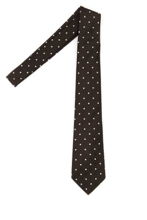 Вышитый атласный галстук SAINT LAURENT (8250473Y009)