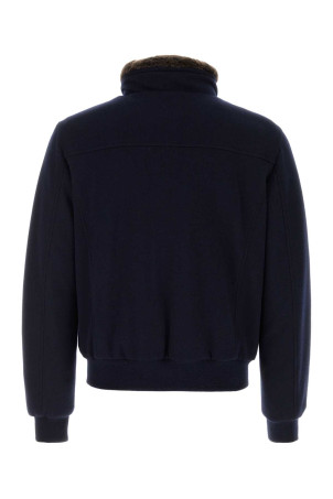 Темно-синяя шерстяная куртка Bellati с пуховым наполнителем Blue MOORER (BELLATIMRW)