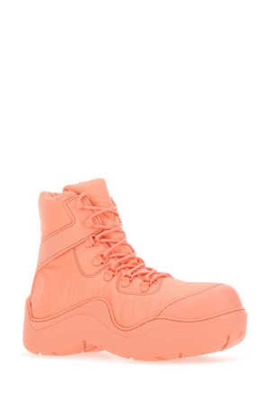 Salmon nylon and rubber Puddle Bomber ankle boots BOTTEGA VENETA (667218VBSD7) Salmon nylon and rubber Puddle Bomber ankle boots BOTTEGA VENETA (667218VBSD7)