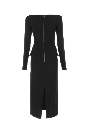 Черное креповое платье с открытыми плечами Black DION LEE (A9859P22) Черное креповое платье с открытыми плечами Black DION LEE (A9859P22)