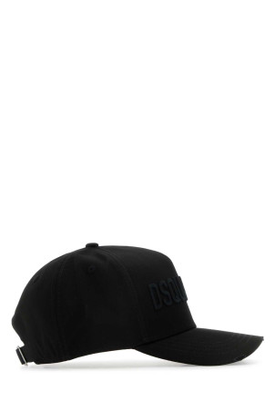 Black cotton baseball cap DSQUARED (BCM066005C00001) Black cotton baseball cap DSQUARED (BCM066005C00001)